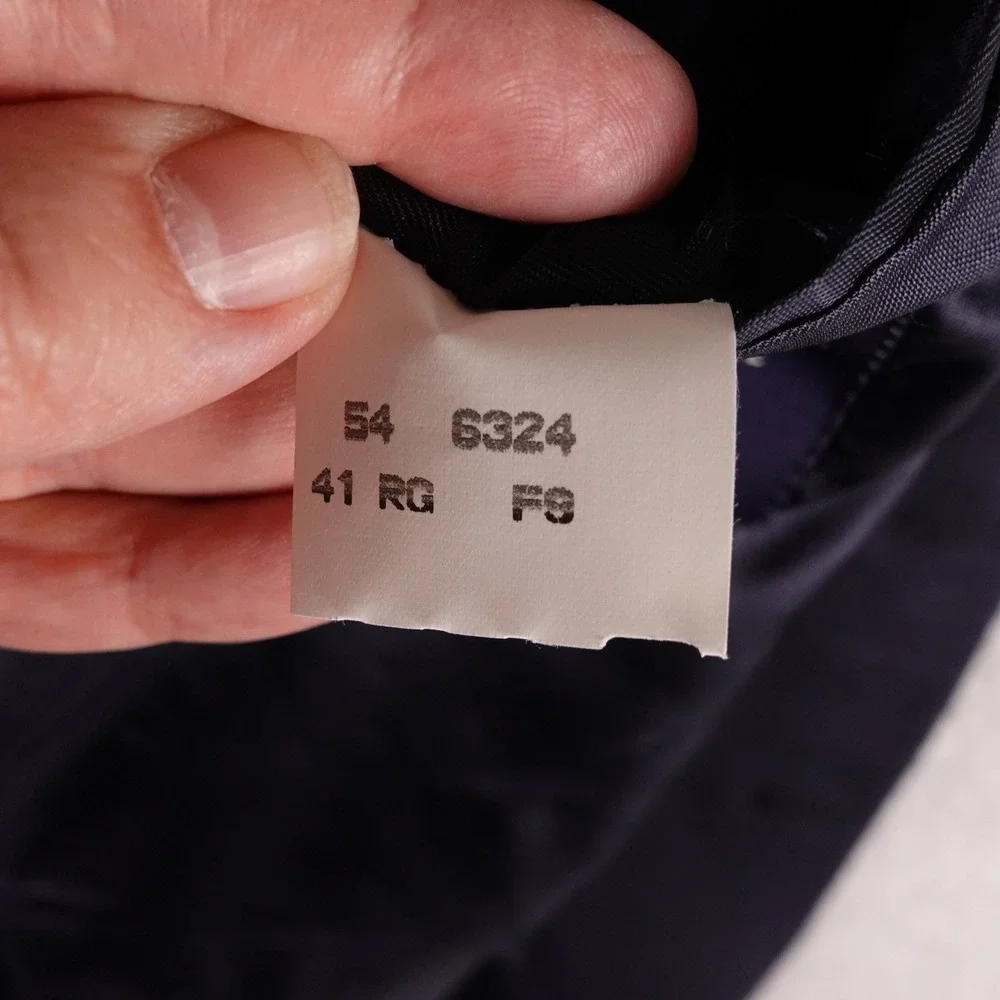 Brooks Brothers Mens 41R Pure Cashmere Sport Coat Blazer Navy Blue Made in USA